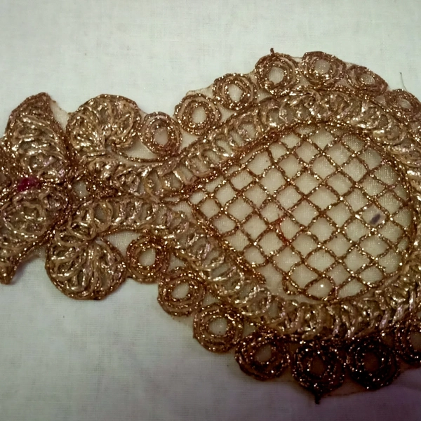 Golden Buti For Blouse / Suite  - 6 Inch