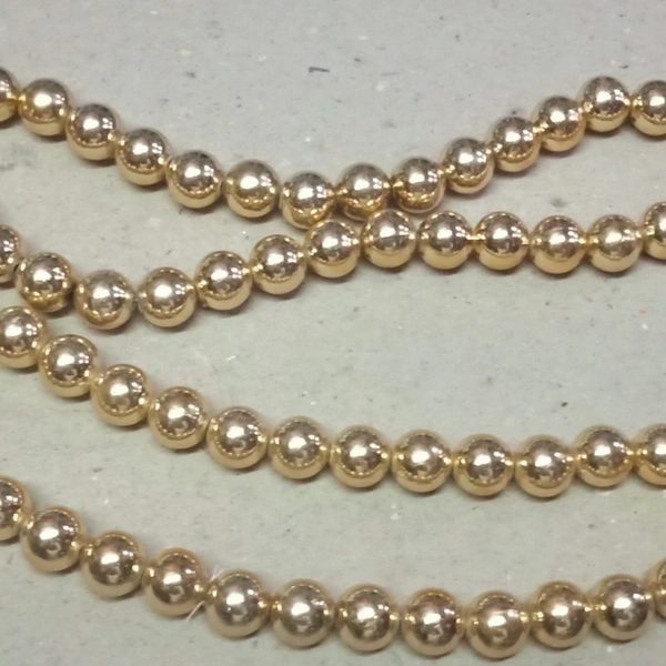 Golden Moti Mala ( Bada Moti ) - Set Of 2  - Golden 