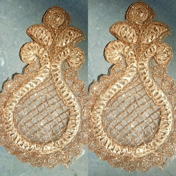 Fancy Butiya Set Of 2 - 6 Inch, Golden 