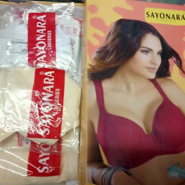 Hosiery  Bra Fine Quality - White ,Skin, 32,34,36