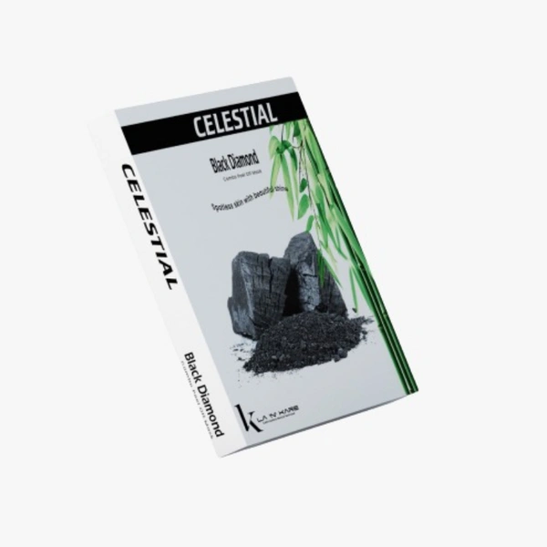 SP CELESTIAL Activated Charcoal Peel Off Face Mask | Black Diamond Combo Peel Off Mask - Black