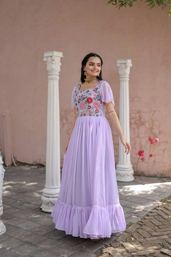 FWKA PREMIUM SEQUINS MULRITHREAD DESIGNER GOWN - M-38, Prelude