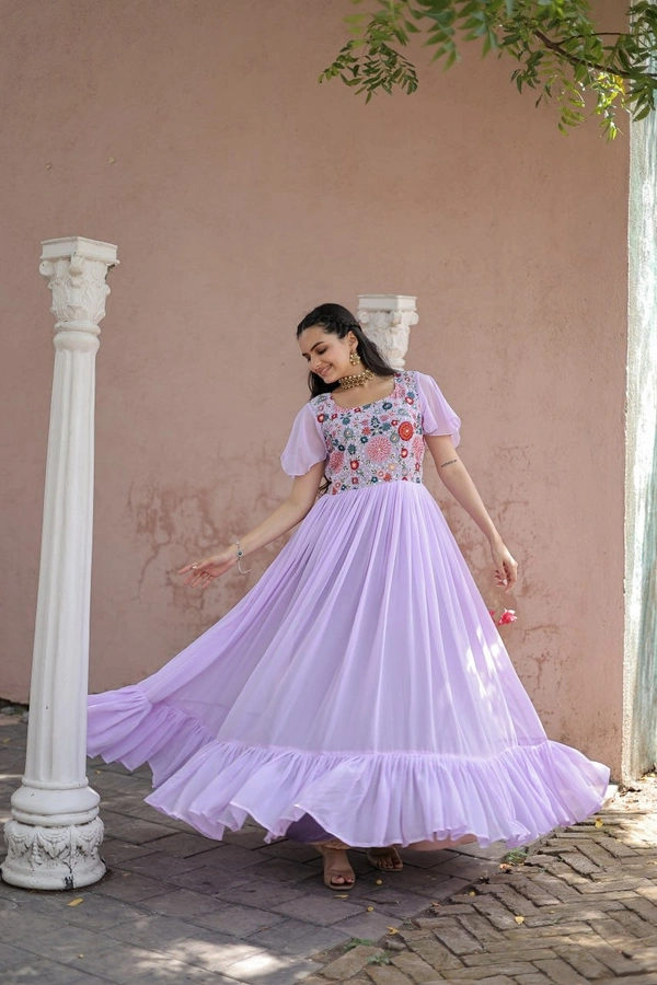 FWKA PREMIUM SEQUINS MULRITHREAD DESIGNER GOWN - M-38, Prelude