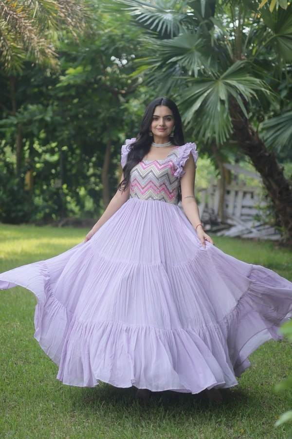 FWKA DESIGNER MULTI THREAD FLAIRED GOWN COLLECTION - M-38, Prelude