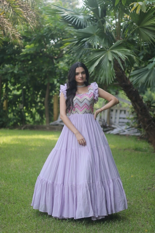 FWKA DESIGNER MULTI THREAD FLAIRED GOWN COLLECTION - M-38, Prelude