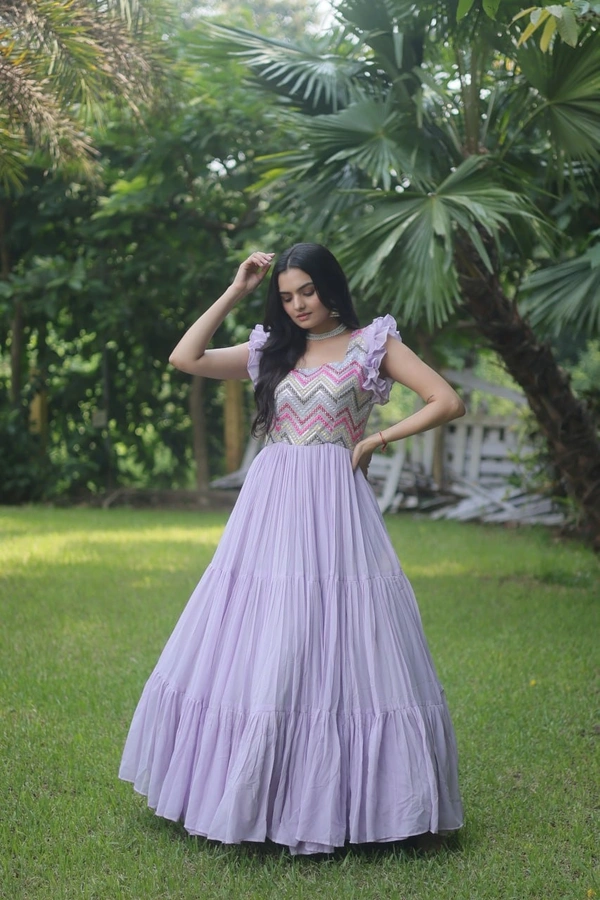 FWKA DESIGNER MULTI THREAD FLAIRED GOWN COLLECTION - M-38, Prelude