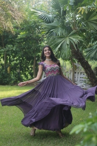FWKA DESIGNER MULTI THREAD FLAIRED GOWN COLLECTION - M-38, Martinique