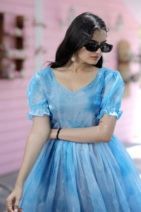 FWKA PREMIUN JIMMY SILK MULTI DESIGNER GOWN GOWN - L-40, Blue
