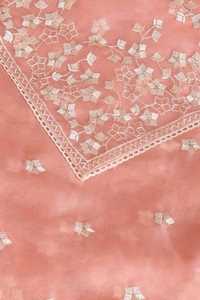 FWMF BEAUTIFUL EMBROIDERY HEAVY MULTI THREAD WORK SAREE - Sweet Pink