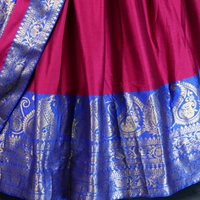 FWG  STYLED MERCERISED COTTON AURA LEHENGA CHOLI WITH DUPATTA - Maroon Flush