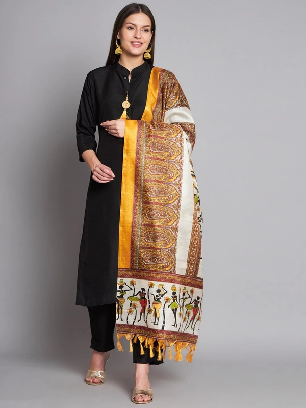 FWVT SOLID BLACK FULLY BLCK ETHENIC SET - M-38, Black
