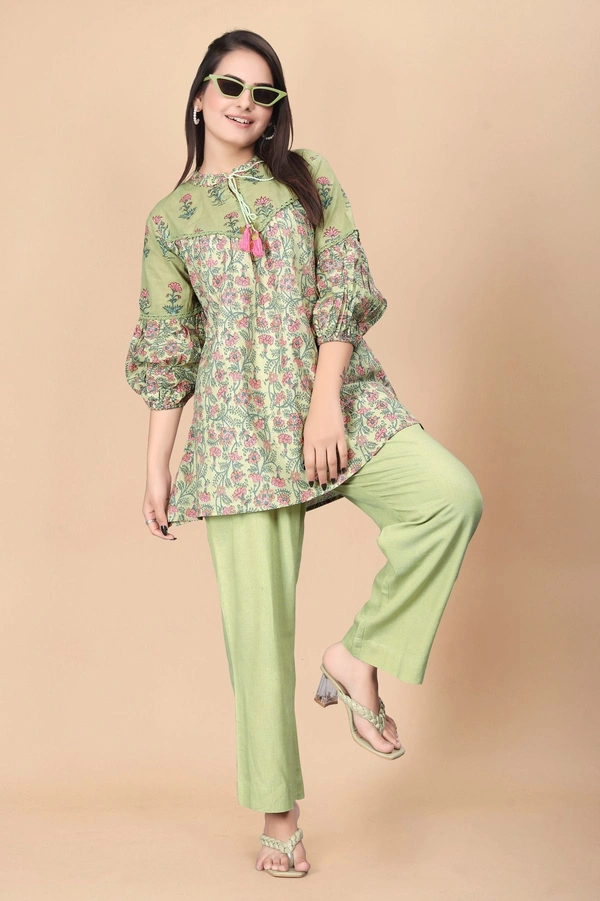 GC PURE COTTON TOP BOTTOM SET - XL-42, GREEN