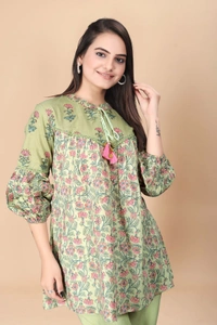 GC PURE COTTON TOP BOTTOM SET - XL-42, GREEN