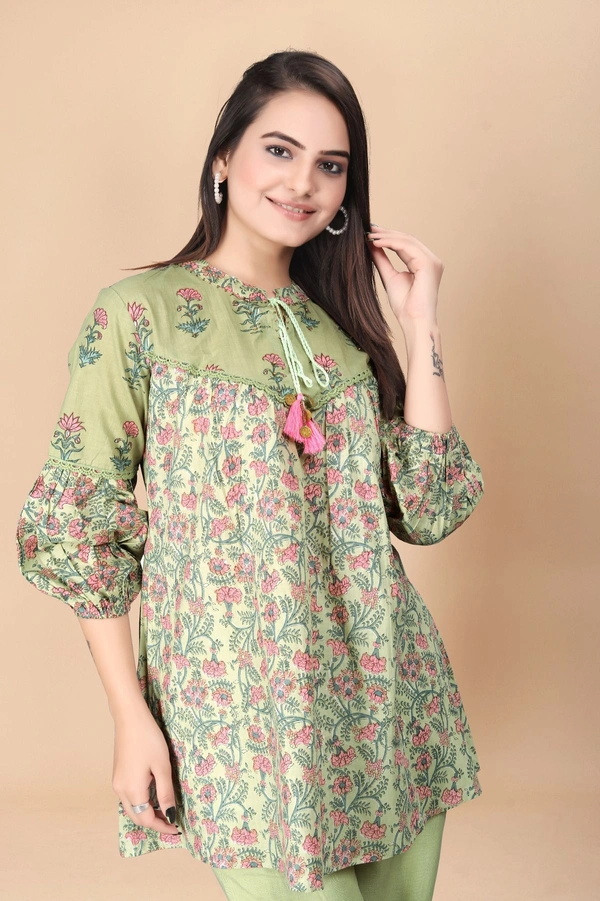 GC PURE COTTON TOP BOTTOM SET - XL-42, GREEN