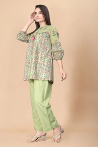 GC PURE COTTON TOP BOTTOM SET - XL-42, GREEN