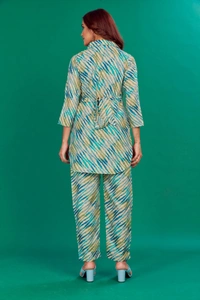 FWVT VERY TRENDING AND COMFORTABLE CO-ORD COTTON PRINTED STE - XL-42, Greeny Grey