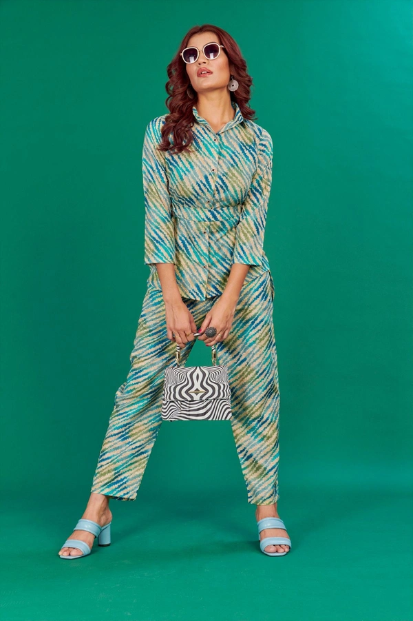 FWVT VERY TRENDING AND COMFORTABLE CO-ORD COTTON PRINTED STE - XL-42, Greeny Grey