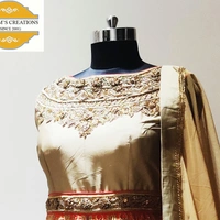 Lehnga With Dupatta - Red and Golden , M (40) 