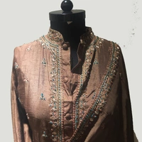 Suit With Parallels  - Coffee Brown , M(40)