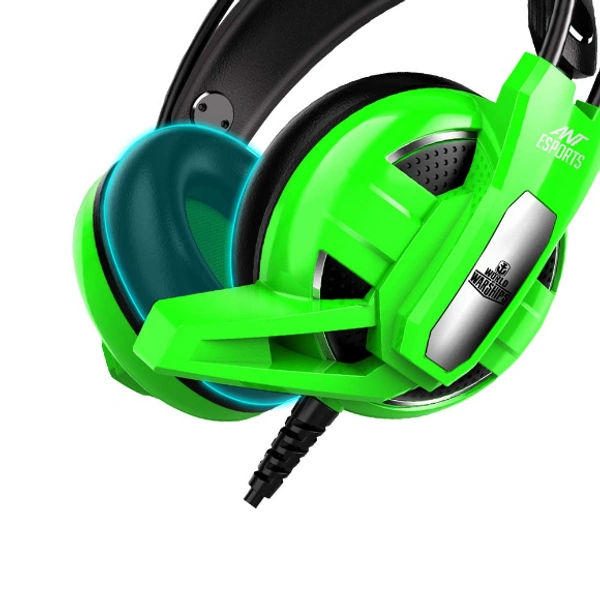 Ant Esports H520W World of Warships Edition Wired Gaming Headset for PC / PS4 / Xbox One/Nintendo Switch/Computer and Mobile - GREEN