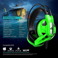 Ant Esports H520W World of Warships Edition Wired Gaming Headset for PC / PS4 / Xbox One/Nintendo Switch/Computer and Mobile - GREEN