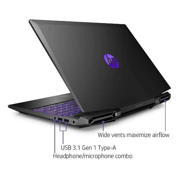 HP Pavilion Gaming 10th Gen Intel Core i5 15.6-inch (39.6 cms) FHD Gaming Laptop (8GB/256GB SSD + 1TB HDD/144Hz/GTX 1650Ti 4GB Graphics/Windows 10/MS Office/2.28 kg), 15-dk1514TX, Black