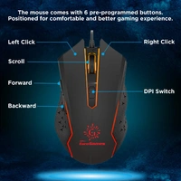 RPM Euro Games Gaming Keyboard and Mouse Combo | 104 Keys with RGB Backlit - Keyboard | Wrist Support - Keyboard | Laser Carved Keycaps | 4 Level DPI Function - Mouse | 7 Color RGB - Mouse | 6 Buttons