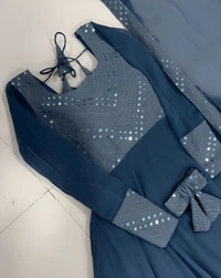 Trendy Gown With COLOURS Available - XL, Gray