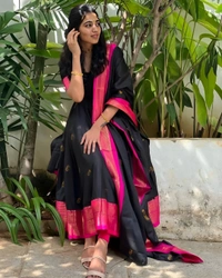 Black Paithani Silk - L