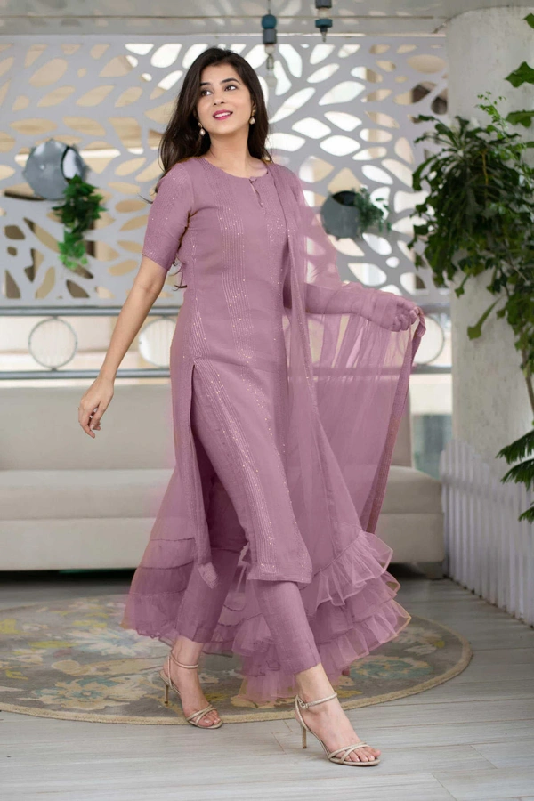 Kurta Set - L, Yellow