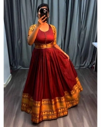 Gown With Coat - M, Navy Blue
