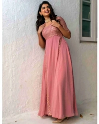 Sequance Embroidered Gown - S