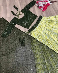 Trendy Lehenga - 2XL, Green (1)