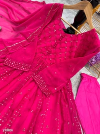 PARTY WEAR LOOK GOWN - XL, Pink