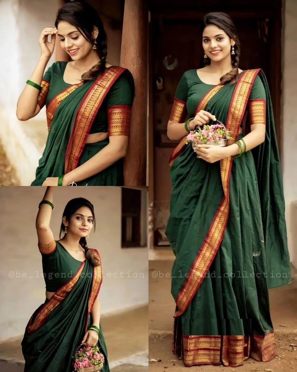 South Indian Traditional Half Saree - Unstitched