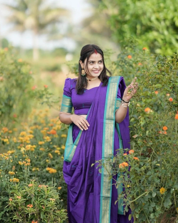 South Indian Traditional Half Saree - Unstitched