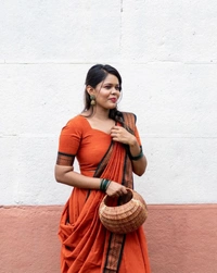 South Indian Traditional Half Saree - Unstitched