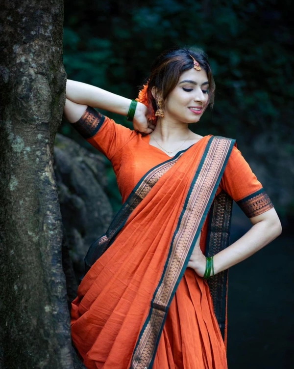 South Indian Traditional Half Saree - Unstitched