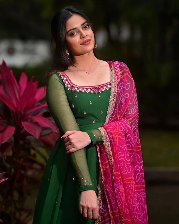Star Pretty Look Kurti Dupatta Set - 4XL, Green