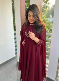 New Launching Super Hit beautiful gown with duppata  - 3XL