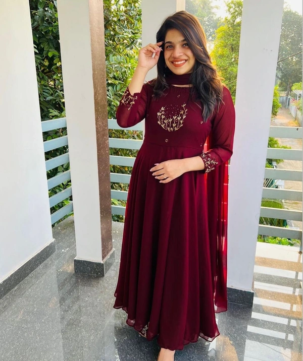 New Launching Super Hit beautiful gown with duppata  - 3XL