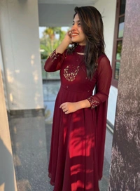 New Launching Super Hit beautiful gown with duppata  - 3XL