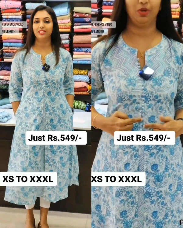Attractive Cotton Kurti for Women - 2XL