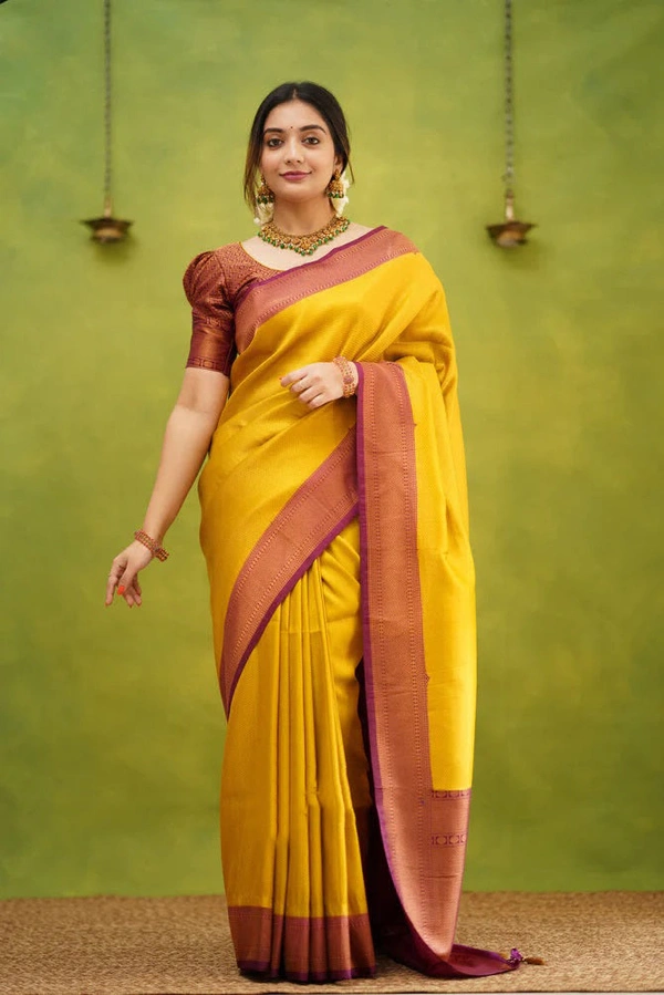 Trendy Saree Yellow
