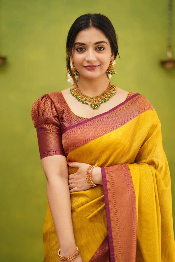 Trendy Saree Yellow