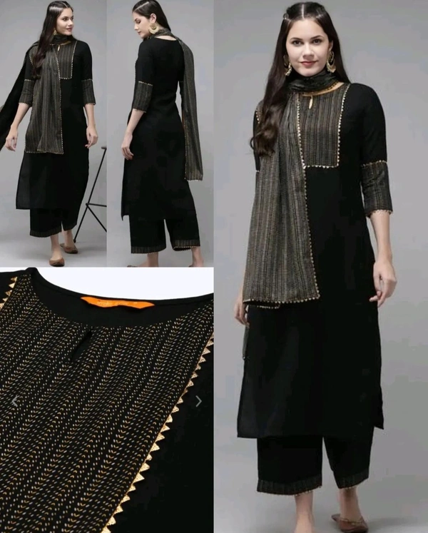 Daily wear Women Kurta sets with dupatta - XL, Green