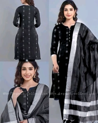 Khadi cotton daily wear kurta sets - Maroon, 2XL