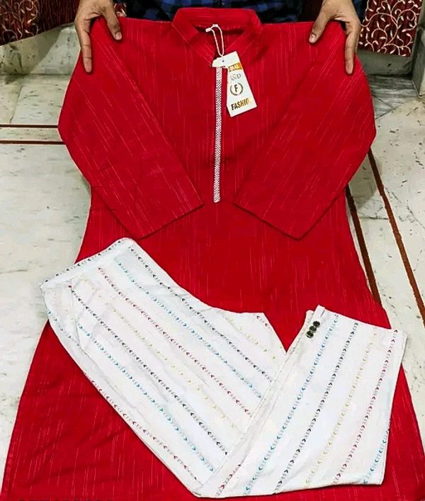 Khadi cotton daily wear kurta sets - L