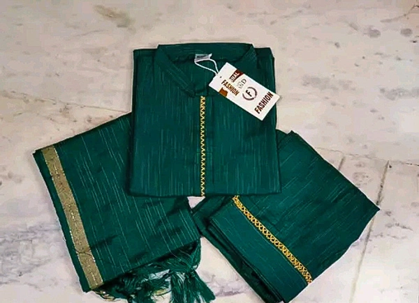 Khadi cotton daily wear kurta sets - L