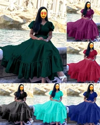 Celebrity Trendy Gown - Aqua Blue, S